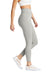 District DT7510 Womens High Waist Odor Resistant Leggings Heather Light Grey Model Side