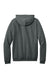 District DT7800 Mens Cloud Fleece Hooded Sweatshirt Hoodie Heather Charcoal Grey Flat Back