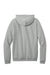 District DT7800 Mens Cloud Fleece Hooded Sweatshirt Hoodie Heather Steel Grey Flat Back