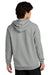 District DT7800 Mens Cloud Fleece Hooded Sweatshirt Hoodie Heather Steel Grey Model Back