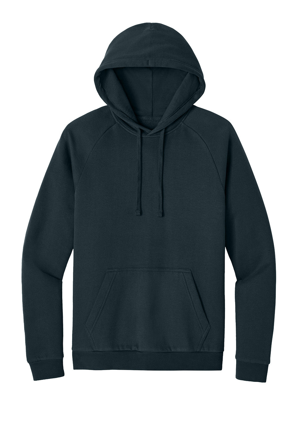 District DT7800 Mens Cloud Fleece Hooded Sweatshirt Hoodie New Navy Blue Flat Front