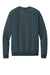 District DT7804 Mens Cloud Fleece Crewneck Sweatshirt Deep Steel Blue Flat Back