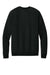 District DT7804 Mens Cloud Fleece Crewneck Sweatshirt Jet Black Flat Back