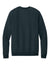 District DT7804 Mens Cloud Fleece Crewneck Sweatshirt New Navy Blue Flat Back