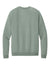 District DT7804 Mens Cloud Fleece Crewneck Sweatshirt Slate Green Flat Back