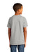 District DT8000Y Youth Re-Tee Short Sleeve Crewneck T-Shirt Heather Light Grey Model Back