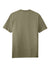 District DT8000 Mens Re-Tee Short Sleeve Crewneck T-Shirt Heather Light Olive Green Flat Back