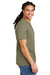 District DT8000 Mens Re-Tee Short Sleeve Crewneck T-Shirt Heather Light Olive Green Model Side