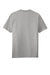 District DT8000 Mens Re-Tee Short Sleeve Crewneck T-Shirt Heather Light Grey Flat Back