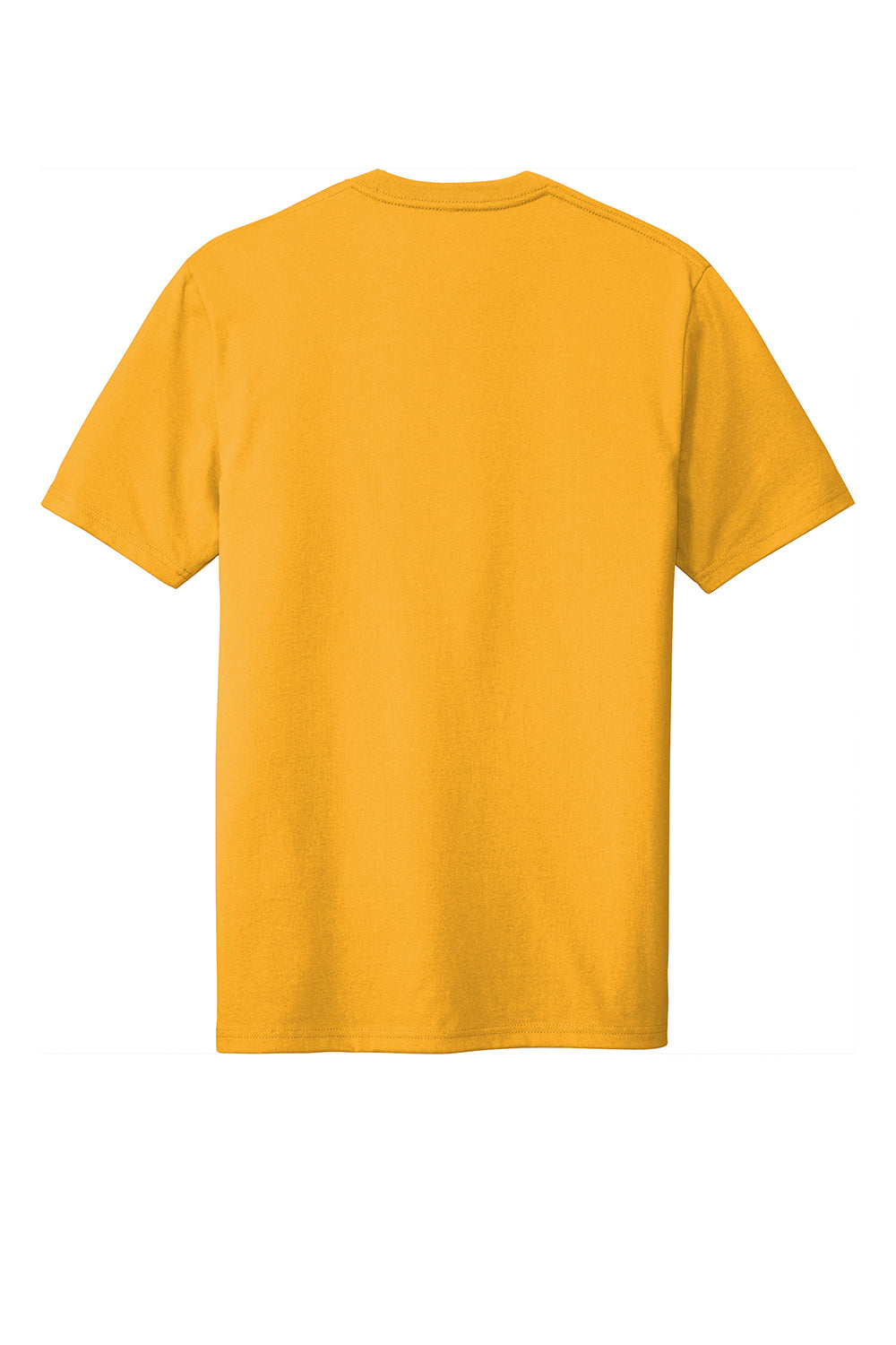 District DT8000 Mens Re-Tee Short Sleeve Crewneck T-Shirt Maize Yellow Flat Back