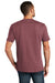 District DT8000 Mens Re-Tee Short Sleeve Crewneck T-Shirt Heather Maroon Model Back