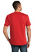 District DT8000 Mens Re-Tee Short Sleeve Crewneck T-Shirt Ruby Red Model Back