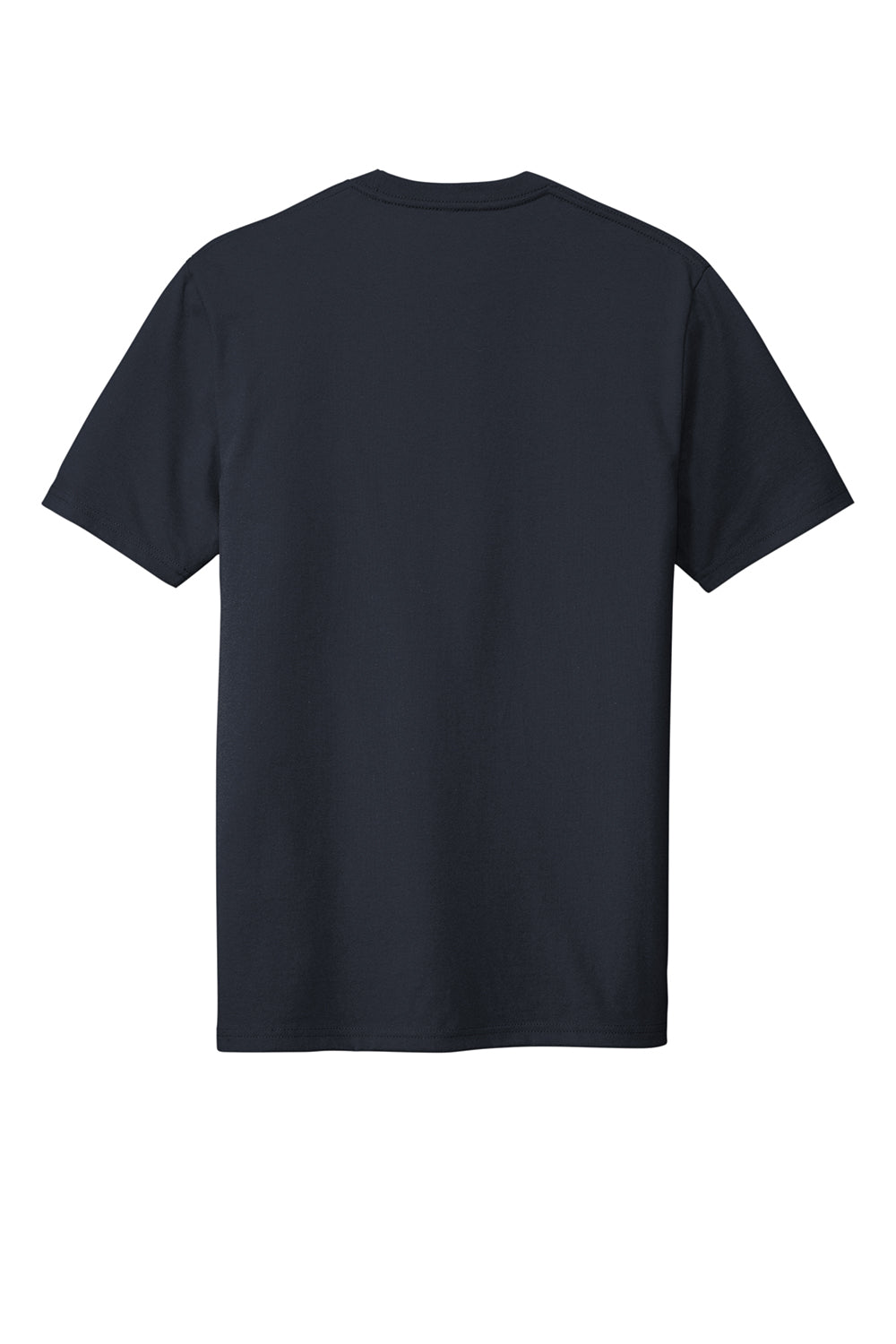 District DT8000 Mens Re-Tee Short Sleeve Crewneck T-Shirt True Navy Blue Flat Back