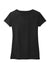 District DT8001 Womens Re-Tee Short Sleeve V-Neck T-Shirt Black Flat Back