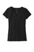 District DT8001 Womens Re-Tee Short Sleeve V-Neck T-Shirt Black Flat Front