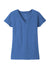 District DT8001 Womens Re-Tee Short Sleeve V-Neck T-Shirt Heather Blue Flat Front