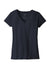 District DT8001 Womens Re-Tee Short Sleeve V-Neck T-Shirt True Navy Blue  Flat Front