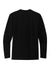 District DT8003 Mens Re-Tee Long Sleeve Crewneck T-Shirt Black Flat Back