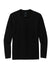 District DT8003 Mens Re-Tee Long Sleeve Crewneck T-Shirt Black Flat Front