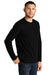 District DT8003 Mens Re-Tee Long Sleeve Crewneck T-Shirt Black Model 3q