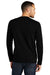 District DT8003 Mens Re-Tee Long Sleeve Crewneck T-Shirt Black Model Back