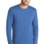 District Mens Re-Tee Long Sleeve Crewneck T-Shirt - Heather Blue