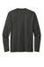 District DT8003 Mens Re-Tee Long Sleeve Crewneck T-Shirt Heather Charcoal Grey Flat Back