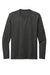 District DT8003 Mens Re-Tee Long Sleeve Crewneck T-Shirt Heather Charcoal Grey Flat Front