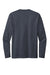 District DT8003 Mens Re-Tee Long Sleeve Crewneck T-Shirt Heather Navy Blue Flat Back