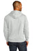 District DT8100 Mens Re-Fleece Hooded Sweatshirt Hoodie Ash Grey Model Back