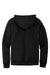 District DT8100 Mens Re-Fleece Hooded Sweatshirt Hoodie Black Flat Back