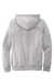 District DT8100 Mens Re-Fleece Hooded Sweatshirt Hoodie Heather Light Grey Flat Back