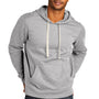 District Mens Re-Fleece Hooded Sweatshirt Hoodie - Heather Light Grey