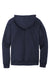 District DT8100 Mens Re-Fleece Hooded Sweatshirt Hoodie True Navy Blue Flat Back