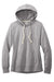 District DT8101 Womens Re-Fleece Hooded Sweatshirt Hoodie Heather Light Grey Flat Front