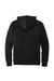 District DT8102 Mens Re-Fleece Full Zip Hooded Sweatshirt Hoodie Black Flat Back