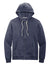 District DT8102 Mens Re-Fleece Full Zip Hooded Sweatshirt Hoodie Heather Navy Blue Flat Front