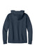 District DT8103 Womens Re-Fleece Full Zip Hooded Sweatshirt Hoodie Heather Navy Blue Flat Back