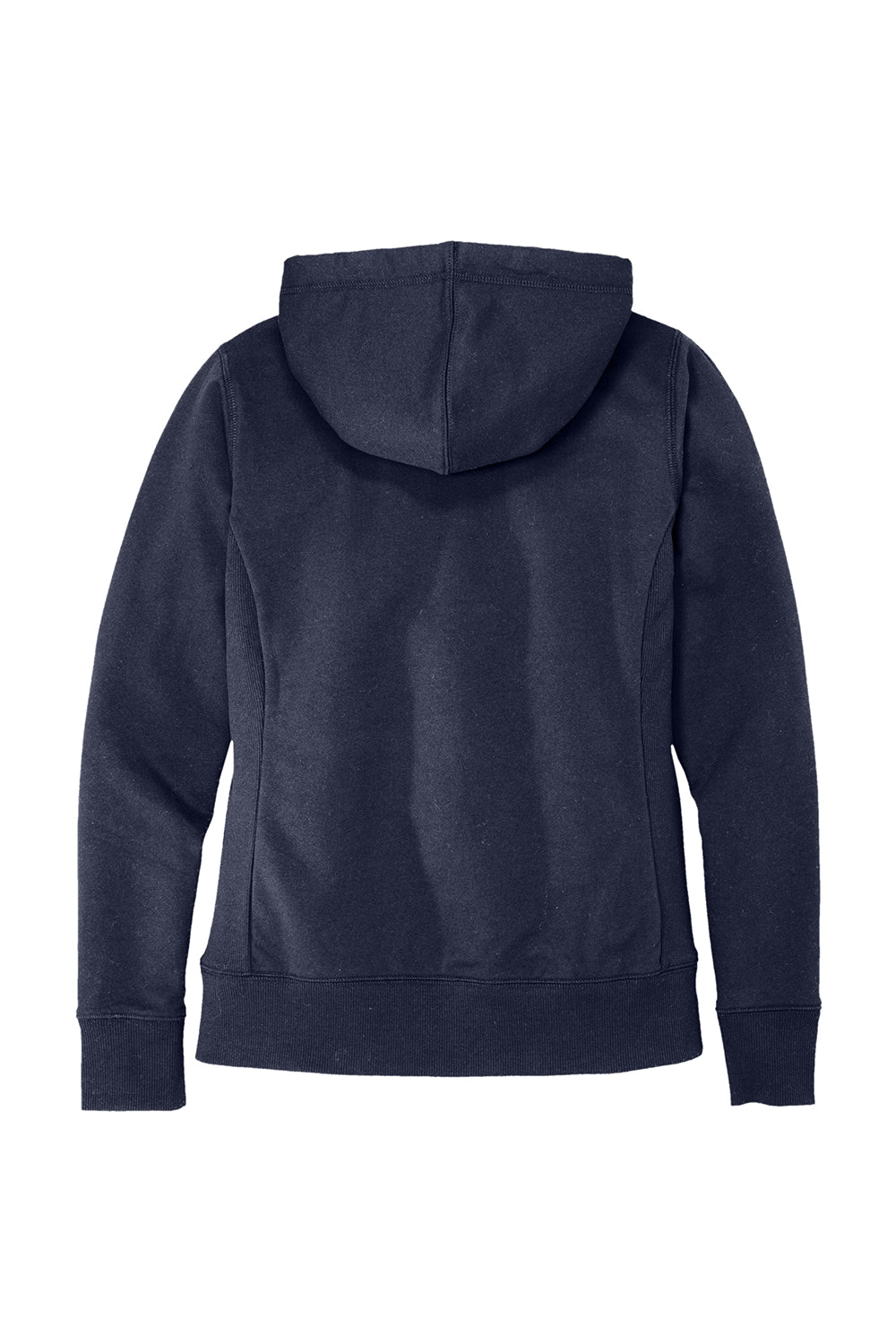 District DT8103 Womens Re-Fleece Full Zip Hooded Sweatshirt Hoodie True Navy Blue Flat Back