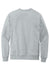 District DT8104 Mens Re-Fleece Crewneck Sweatshirt Heather Light Grey Flat Back