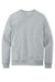 District DT8104 Mens Re-Fleece Crewneck Sweatshirt Heather Light Grey Flat Front