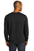 District DT8104 Mens Re-Fleece Crewneck Sweatshirt Black Model Back