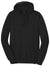 District DT810 Mens The Concert Fleece Hooded Sweatshirt Hoodie Black Flat Front