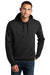 District DT810 Mens The Concert Fleece Hooded Sweatshirt Hoodie Black Model Front