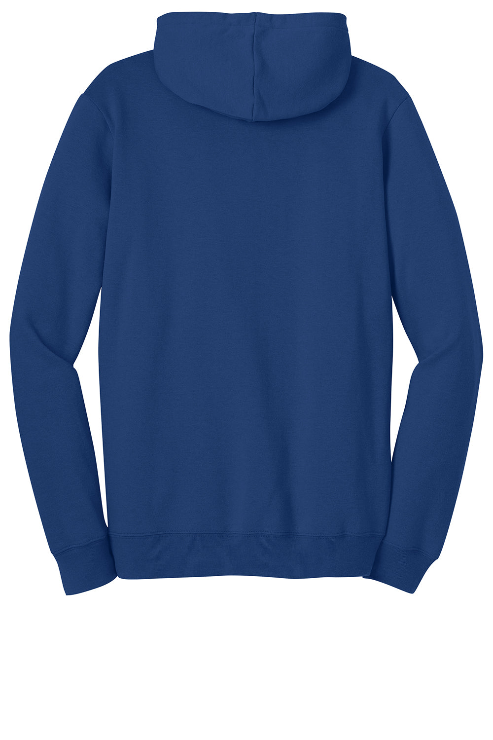 District DT810 Mens The Concert Fleece Hooded Sweatshirt Hoodie Deep Royal Blue Flat Back