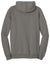 District DT810 Mens The Concert Fleece Hooded Sweatshirt Hoodie Grey Flat Back