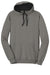 District DT810 Mens The Concert Fleece Hooded Sweatshirt Hoodie Grey Flat Front