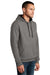 District DT810 Mens The Concert Fleece Hooded Sweatshirt Hoodie Grey Model 3q