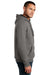 District DT810 Mens The Concert Fleece Hooded Sweatshirt Hoodie Grey Model Side