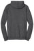 District DT810 Mens The Concert Fleece Hooded Sweatshirt Hoodie Heather Charcoal Grey Flat Back